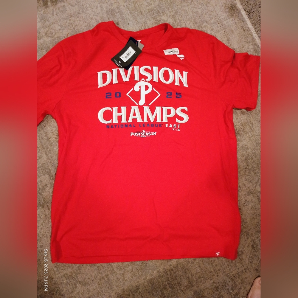 Fanatics Division Champs Philadelphia Phillies Short Sleeve Tee